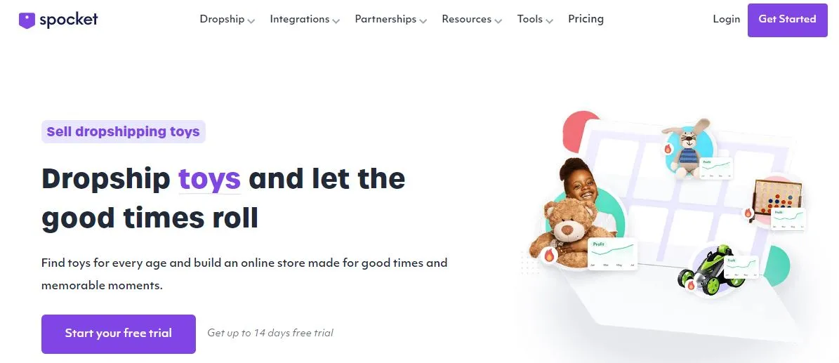 Sign up for a Spocket account